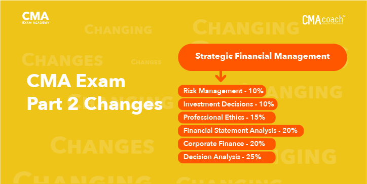 CMA Exam changes Part two